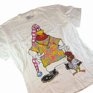 NWOT Vintage 1993 Foghorn Leghorn Warner Bros. Wild Oats Shirt Size XL USA MADE